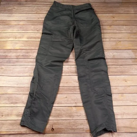 Vintage Bugle Boy 29M Countdown Parachute Pants Gray With Black Zippers - Picture 8 of 12